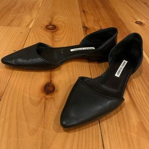 Manolo Blahnik Soussaba Leather d’orsay flat 38.5